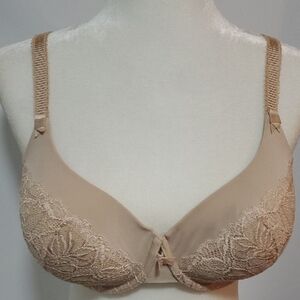 Bali Tan Lace Underwire Bra Molded Cup